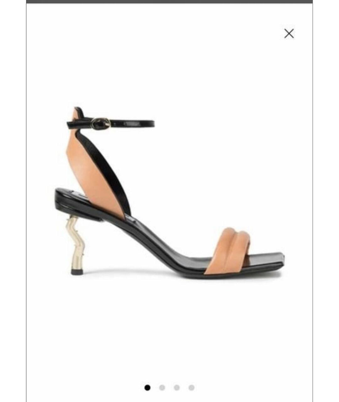 MCQ ALEXANDER MCQUEEN Коричневые кожаные босоножки, фото 6