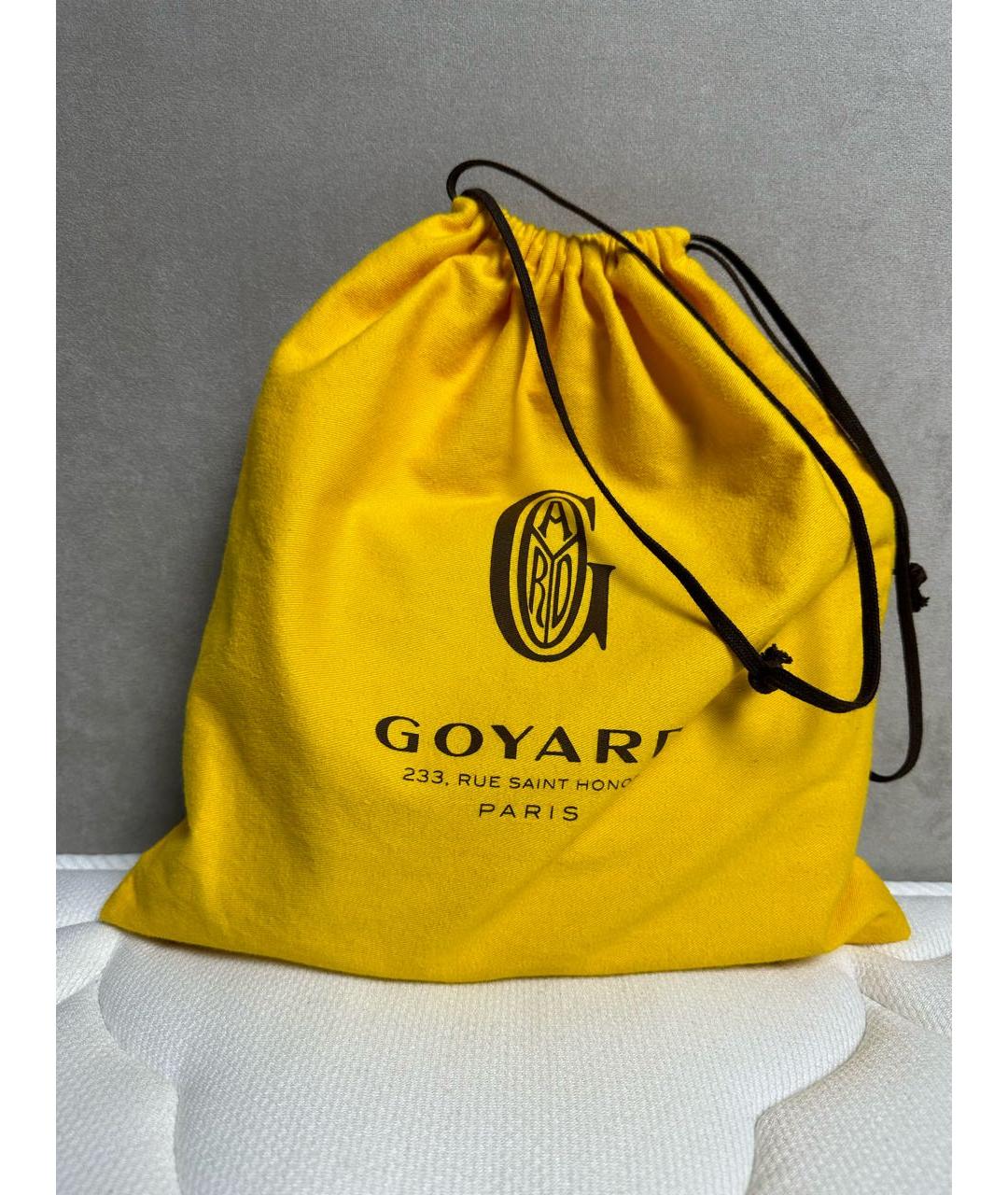 GOYARD Черная кожаная сумка на плечо, фото 8