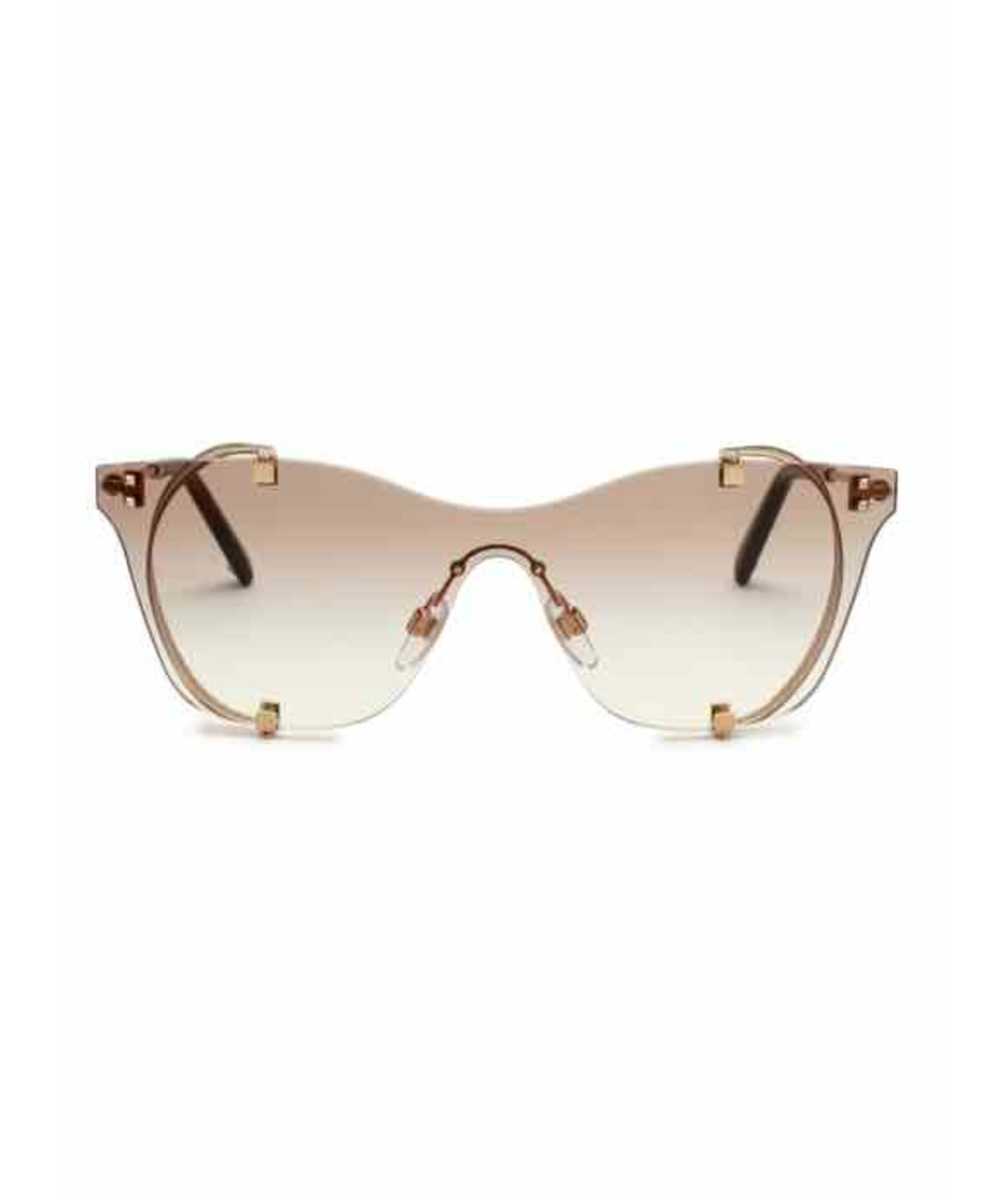 VALENTINO Коричневые металлические солнцезащитные очки, фото 5