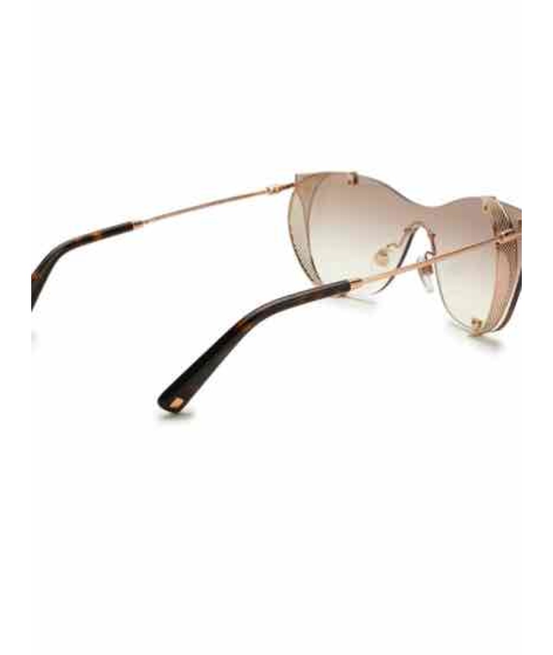 VALENTINO Коричневые металлические солнцезащитные очки, фото 3