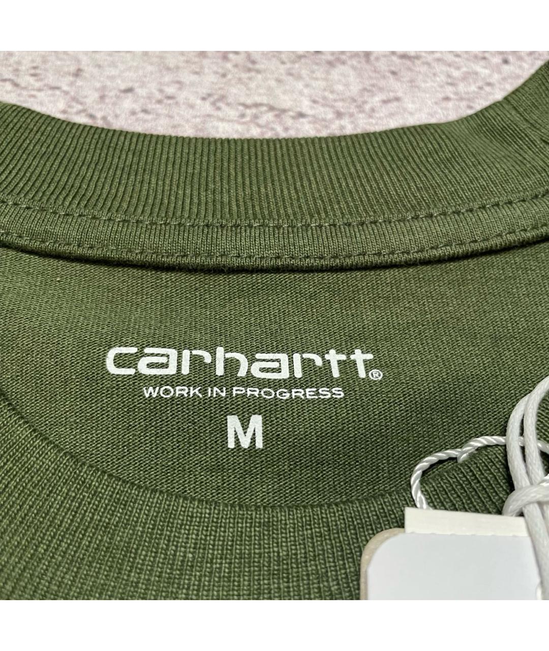 CARHARTT Зеленая хлопковая футболка, фото 5