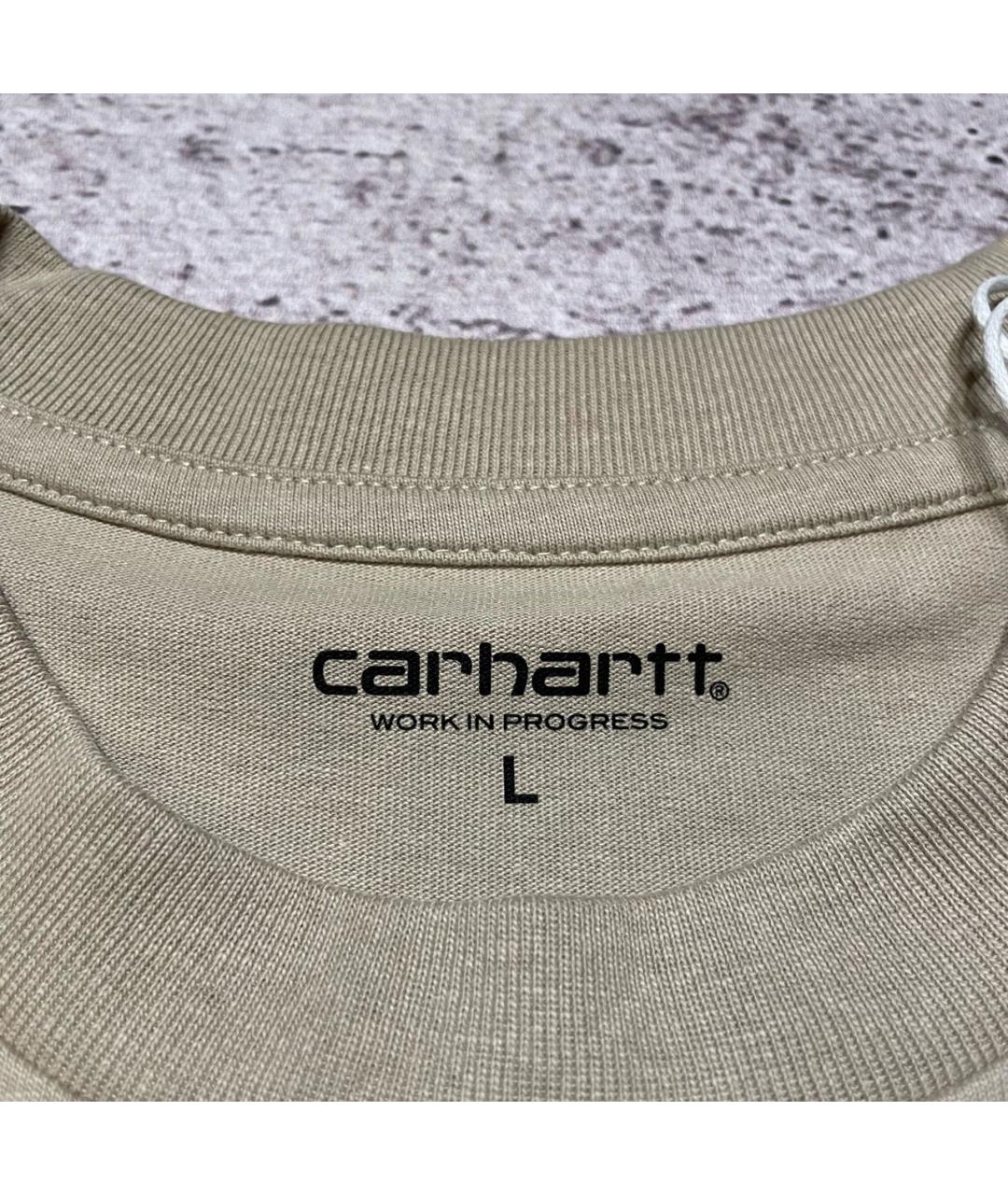 CARHARTT Бежевая хлопковая футболка, фото 5