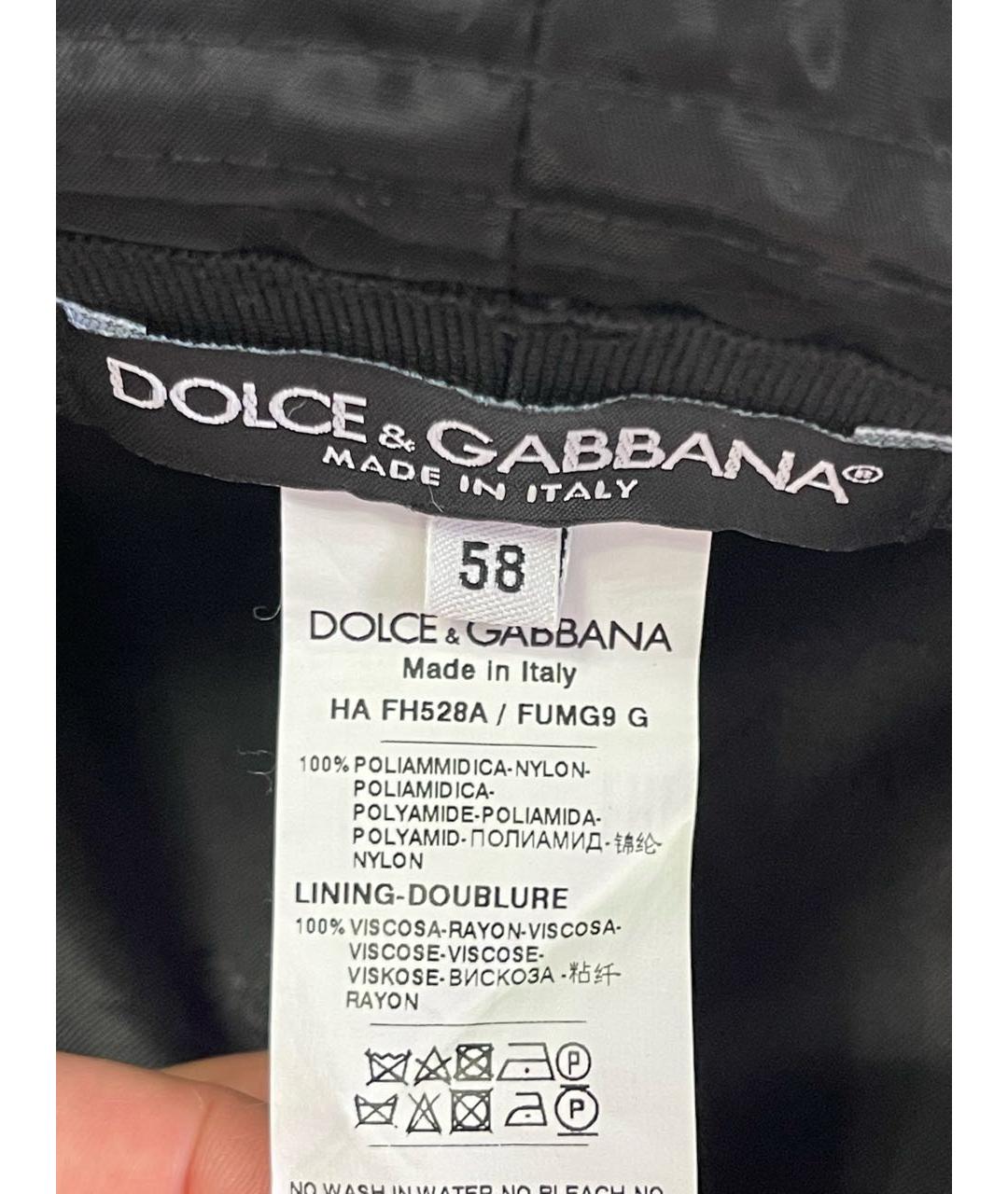 DOLCE&GABBANA Черная панама, фото 7