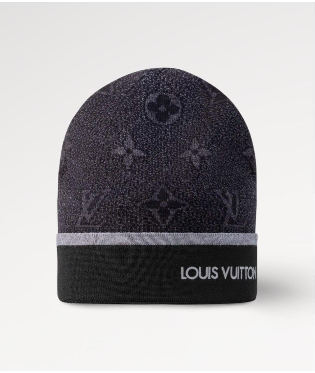 LOUIS VUITTON Черная шерстяная шапка, фото 6