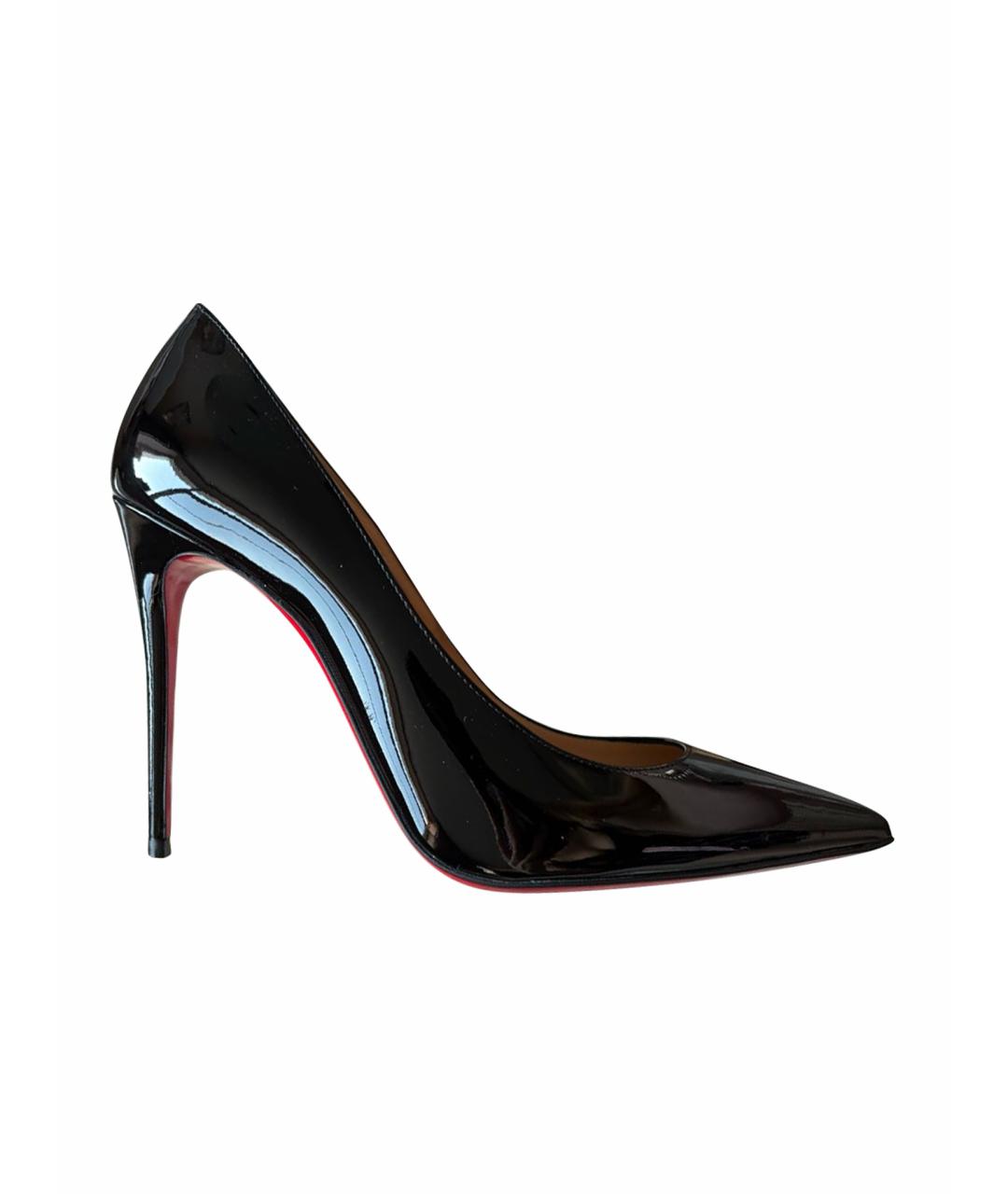 CHRISTIAN LOUBOUTIN Черные туфли из лакированной кожи, фото 1