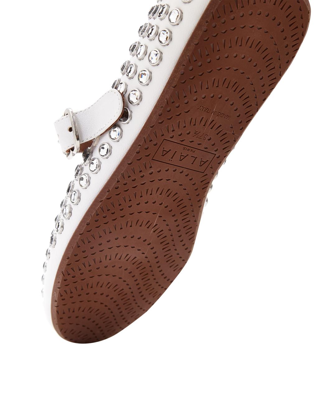 ALAIA Белые кожаные балетки, фото 7