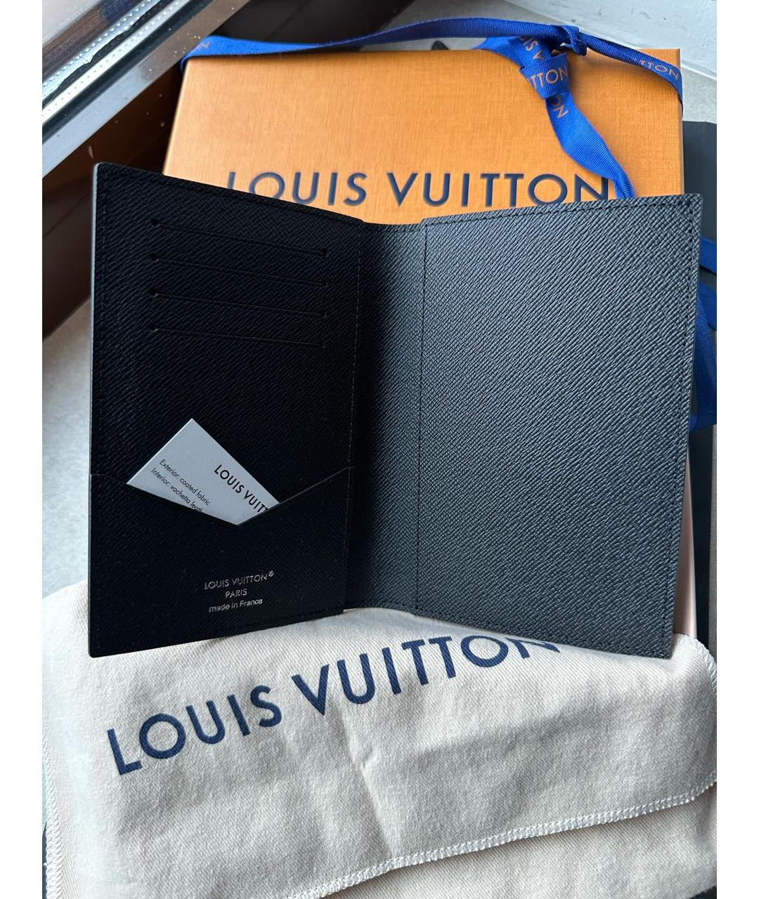 LOUIS VUITTON Черный кошелек, фото 4