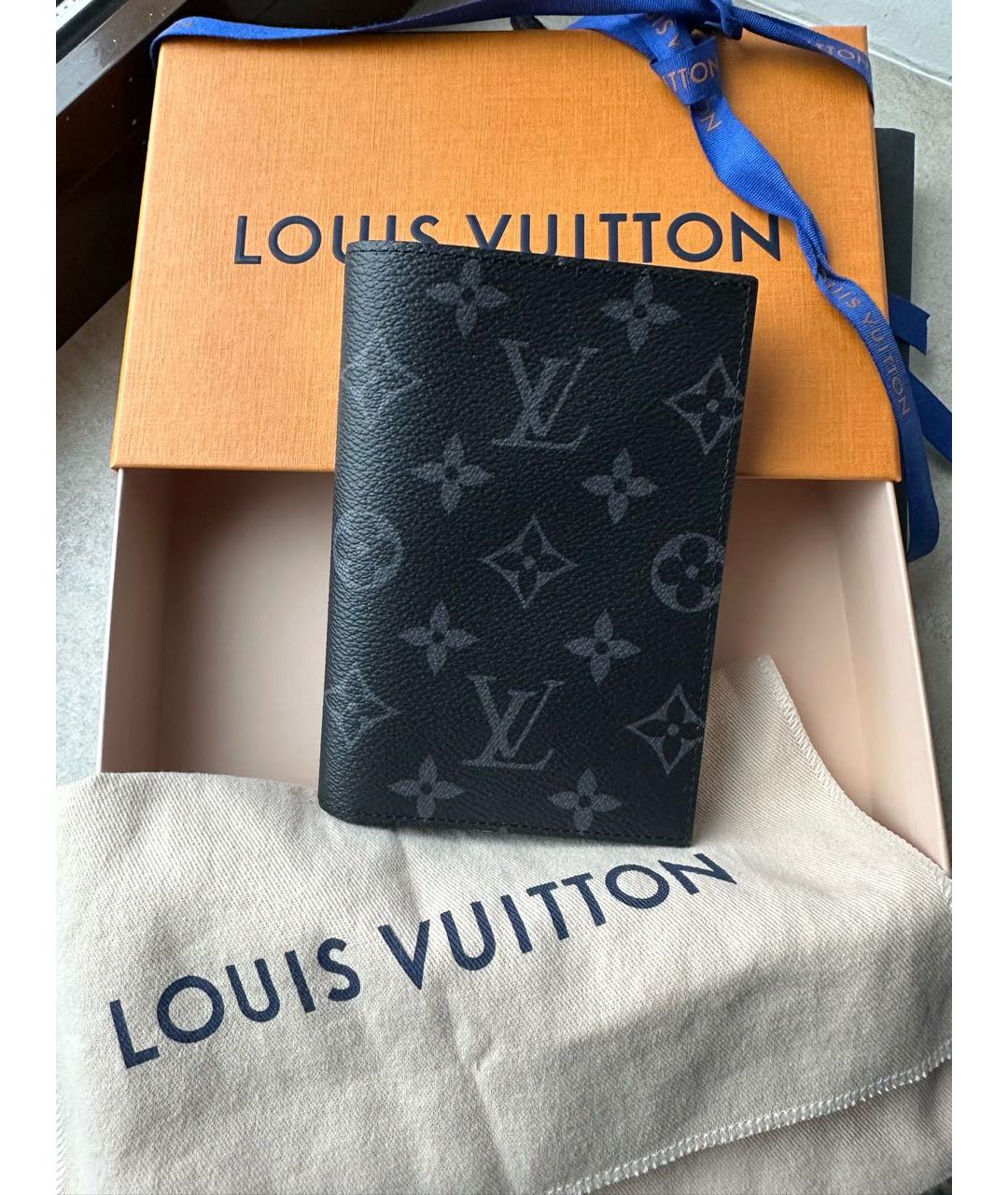 LOUIS VUITTON Черный кошелек, фото 5