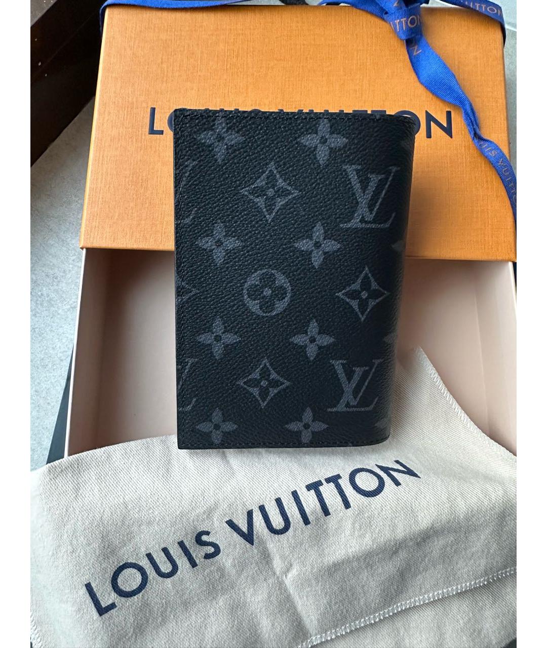 LOUIS VUITTON Черный кошелек, фото 6