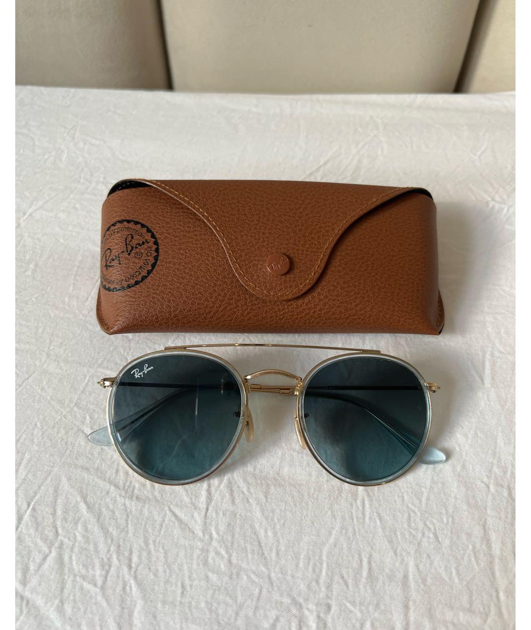 RAY BAN Голубые солнцезащитные очки, фото 4