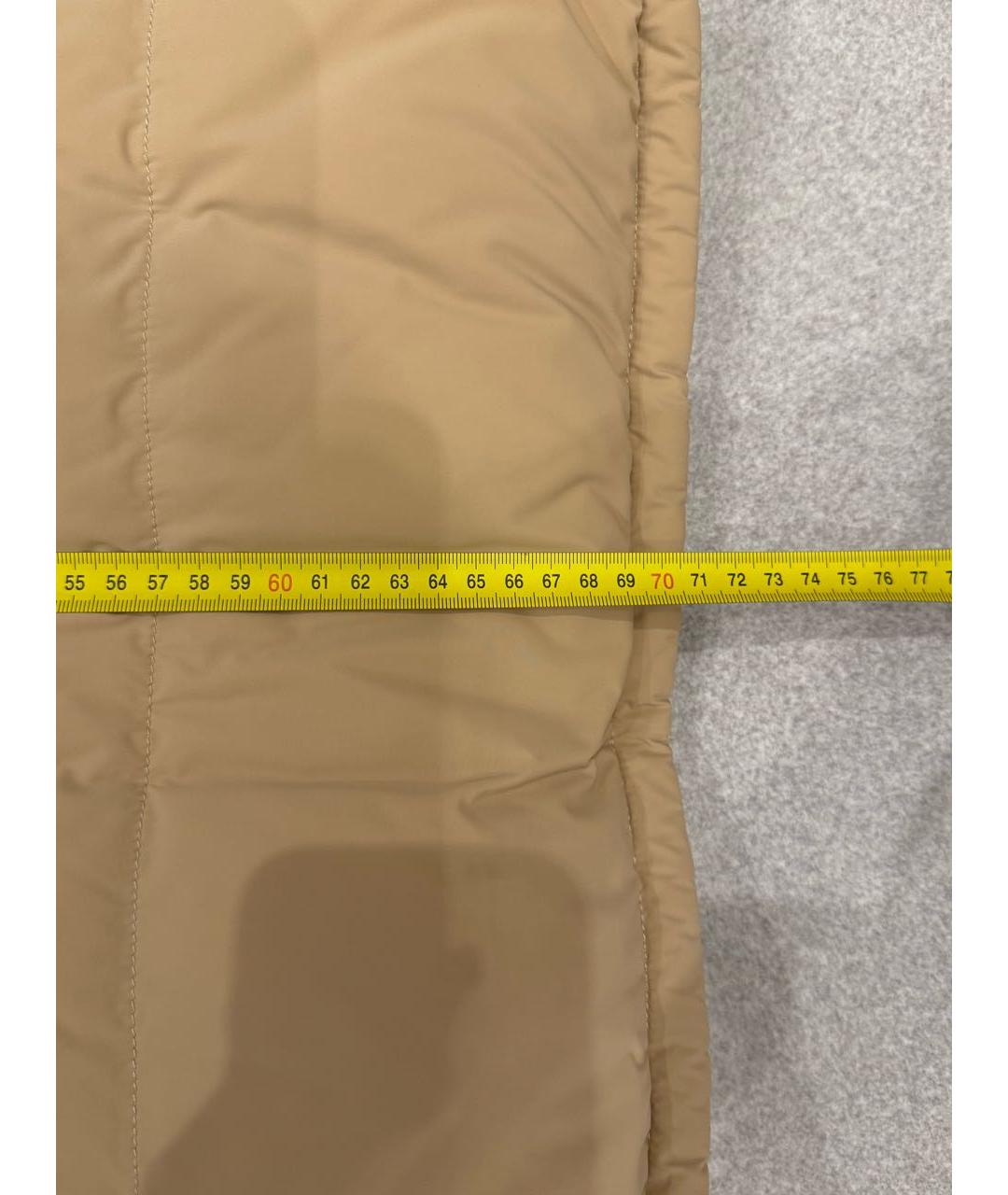 BRUNELLO CUCINELLI Бежевый полиамидовый пуховик, фото 5