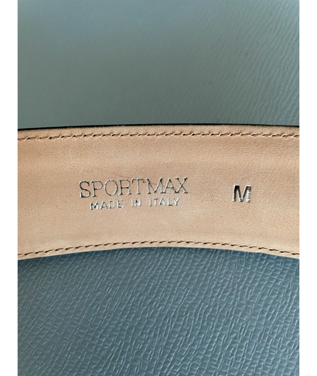 SPORTMAX Черный кожаный ремень, фото 2