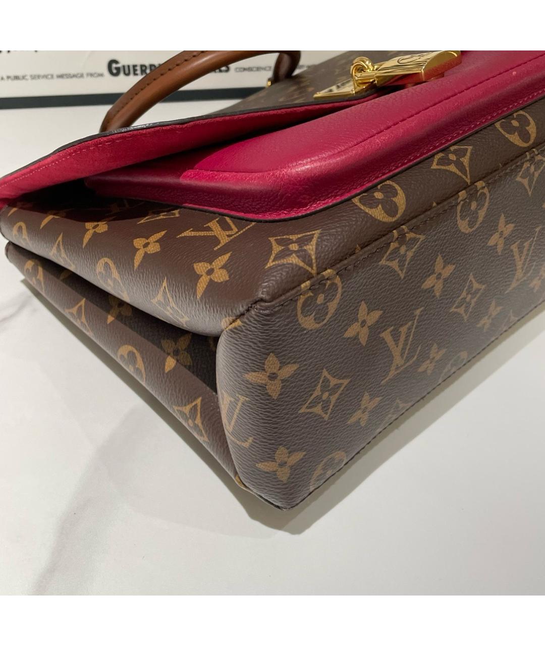 LOUIS VUITTON Коричневая сумка через плечо из искусственной кожи, фото 8