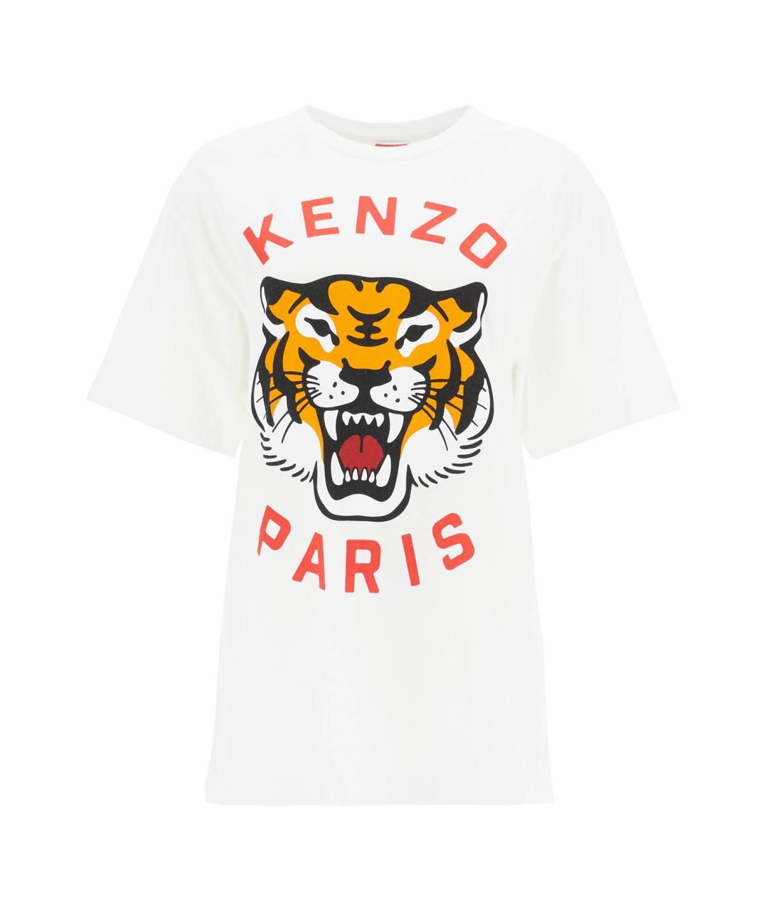 KENZO Белая хлопковая футболка, фото 1