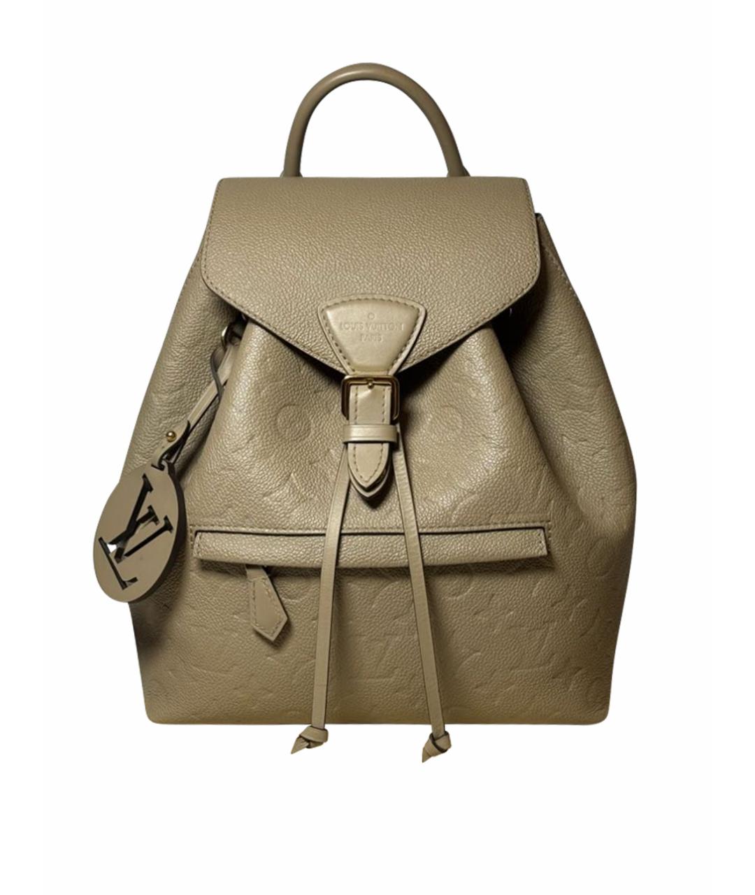 LOUIS VUITTON Бежевый кожаный рюкзак, фото 1
