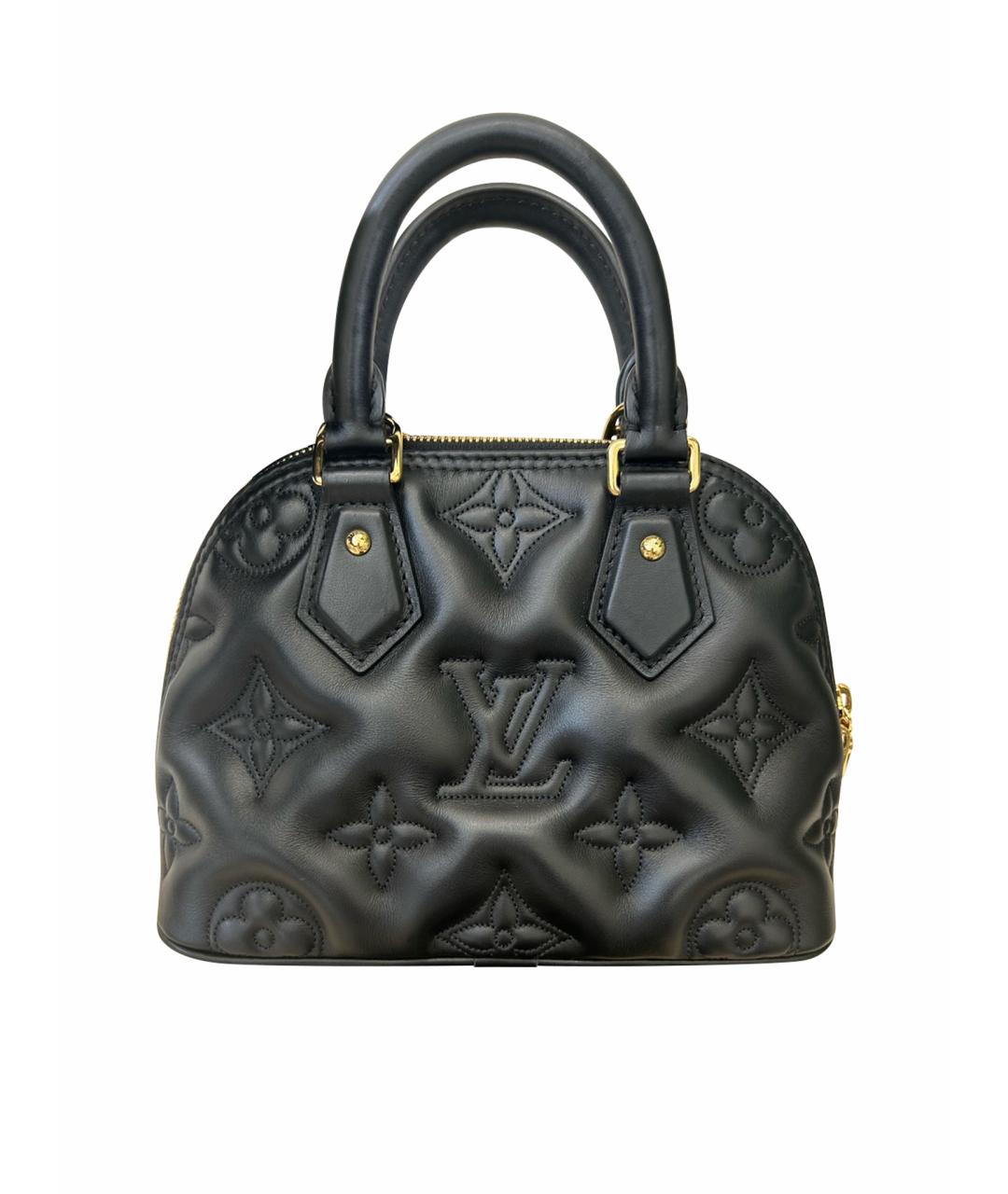 LOUIS VUITTON Черная кожаная сумка через плечо, фото 1