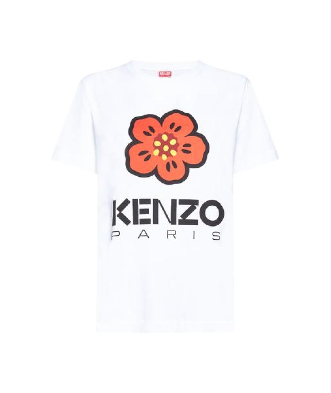 KENZO Белая хлопковая футболка, фото 1