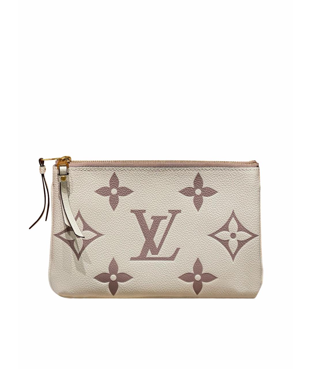 LOUIS VUITTON Бежевая кожаная сумка через плечо, фото 1