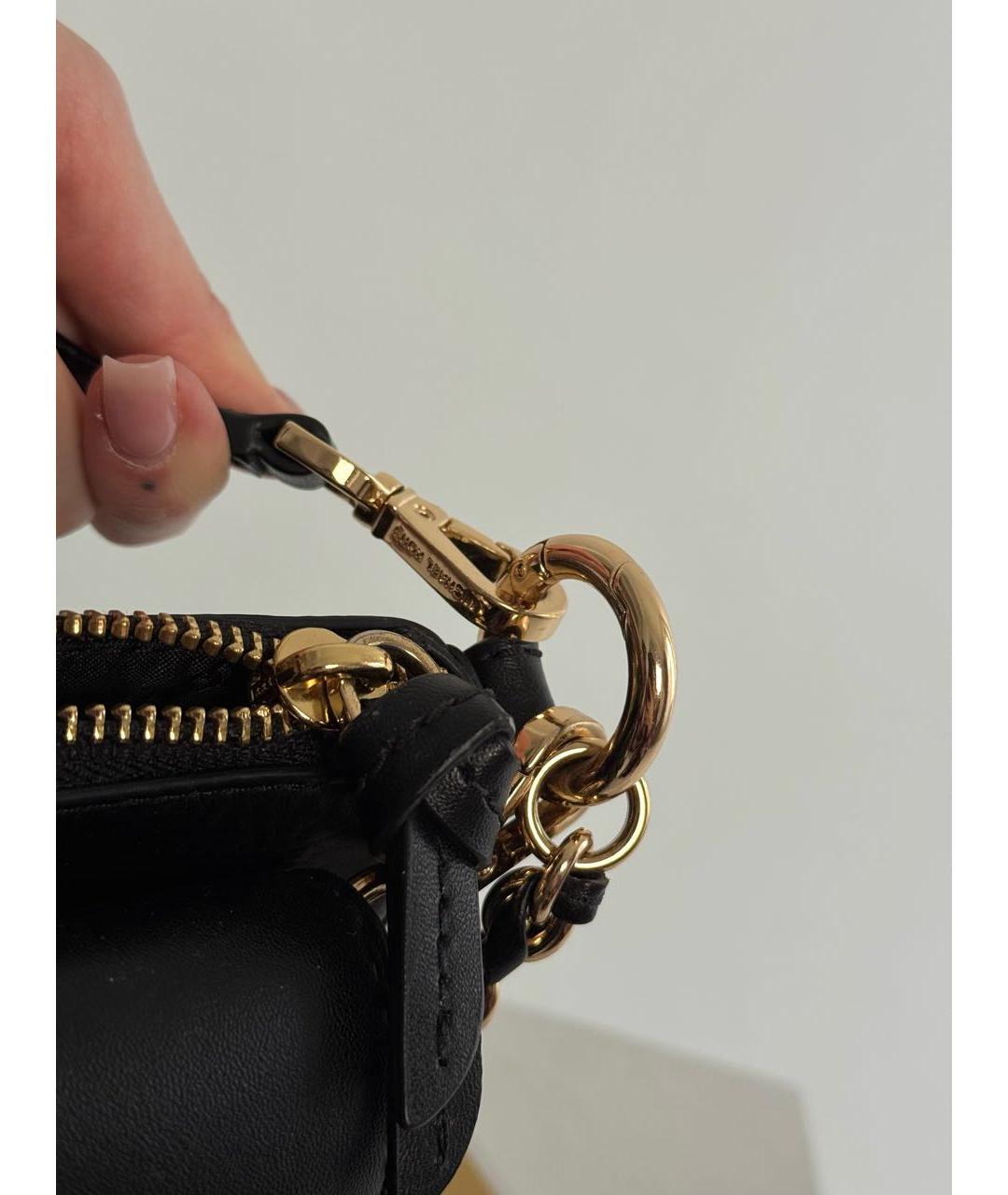 MICHAEL KORS Черная кожаная сумка через плечо, фото 6