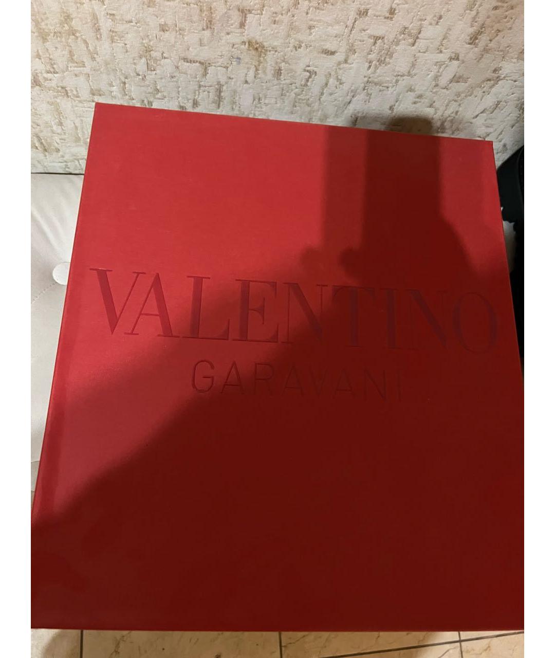 VALENTINO Черные кожаные ботинки, фото 8