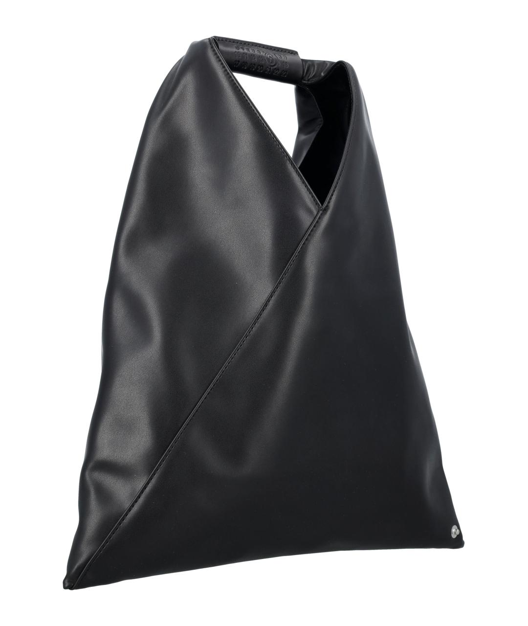 MM6 MAISON MARGIELA Черная сумка тоут из искусственной кожи, фото 2