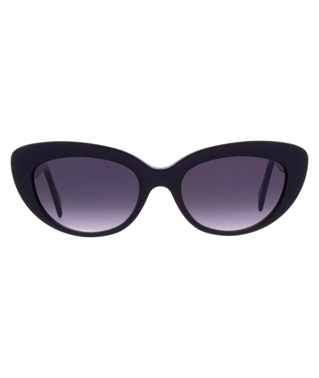 ANDY WOLF EYEWEAR Черные пластиковые солнцезащитные очки, фото 1