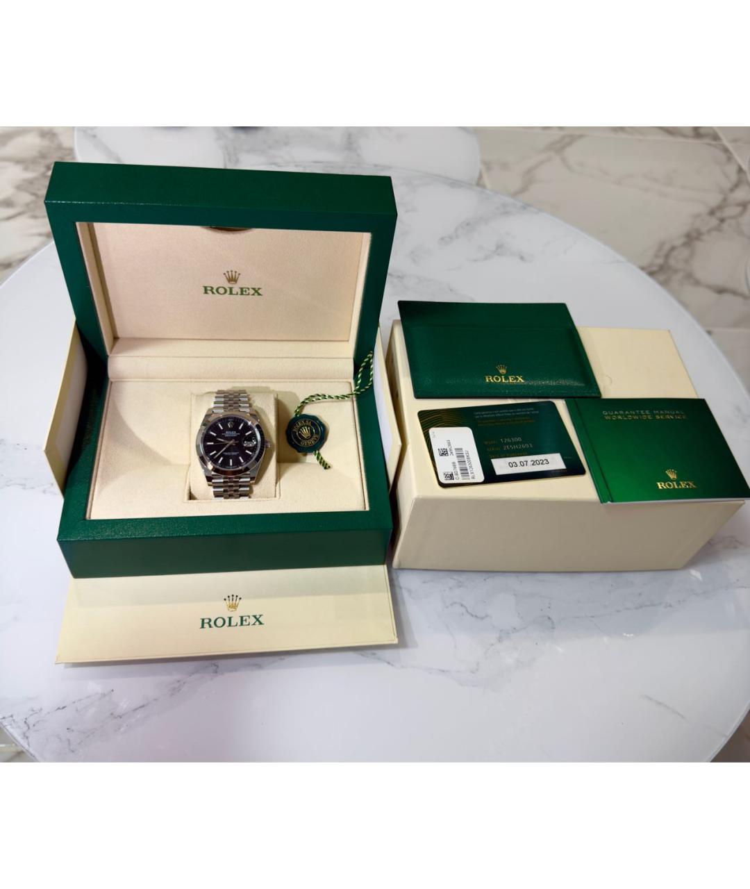 ROLEX Серебряные часы, фото 4