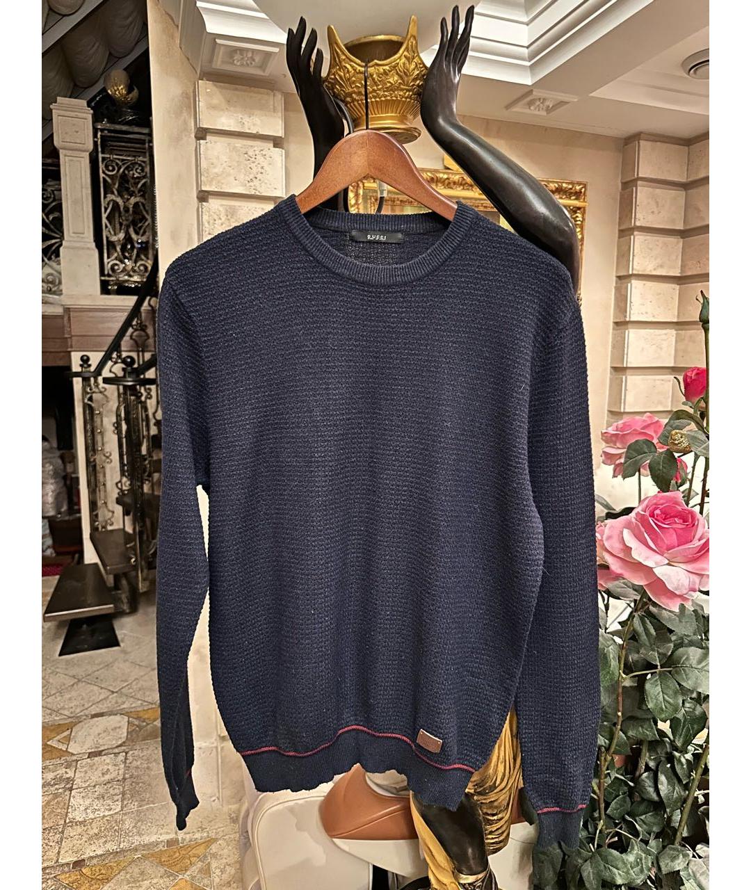 GUCCI Темно-синий шерстяной джемпер / свитер, фото 6