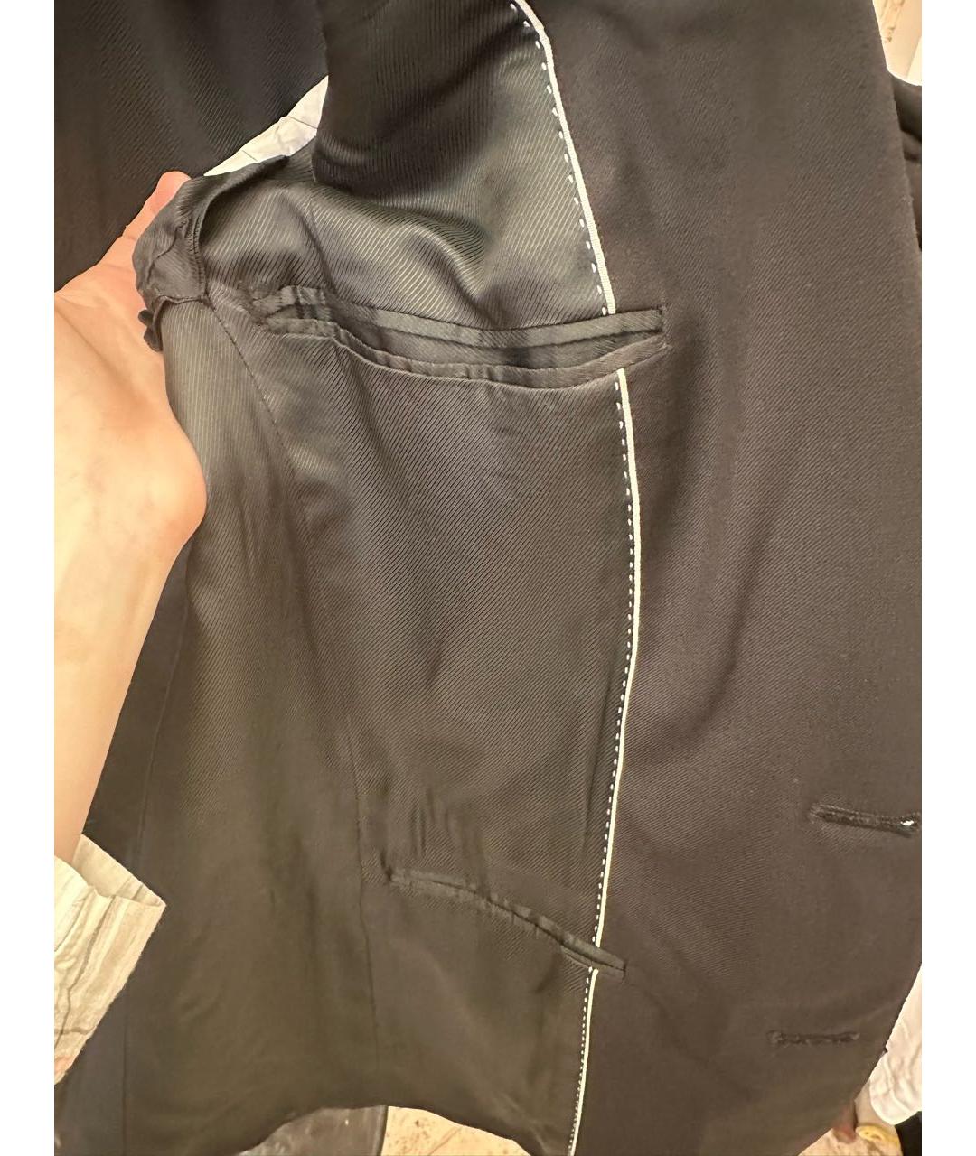 DOLCE&GABBANA Темно-синий шерстяной пиджак, фото 5