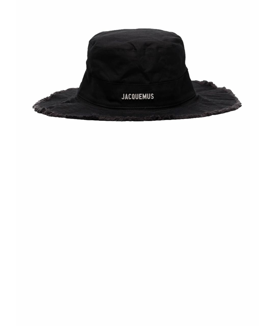 JACQUEMUS Черная хлопковая панама, фото 1