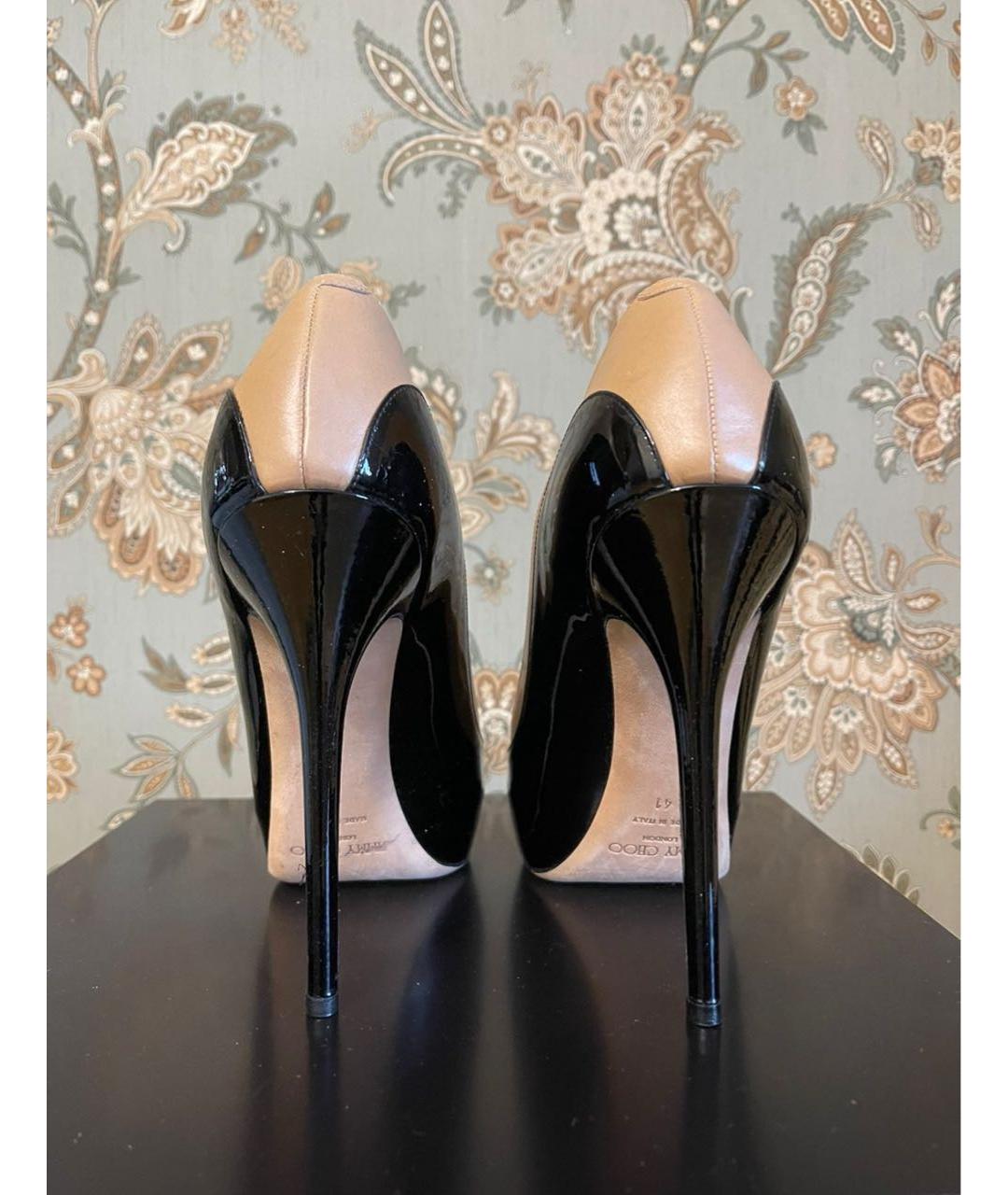 JIMMY CHOO Бежевые кожаные туфли, фото 4