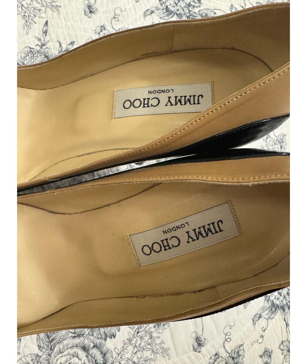 JIMMY CHOO Бежевые кожаные туфли, фото 6