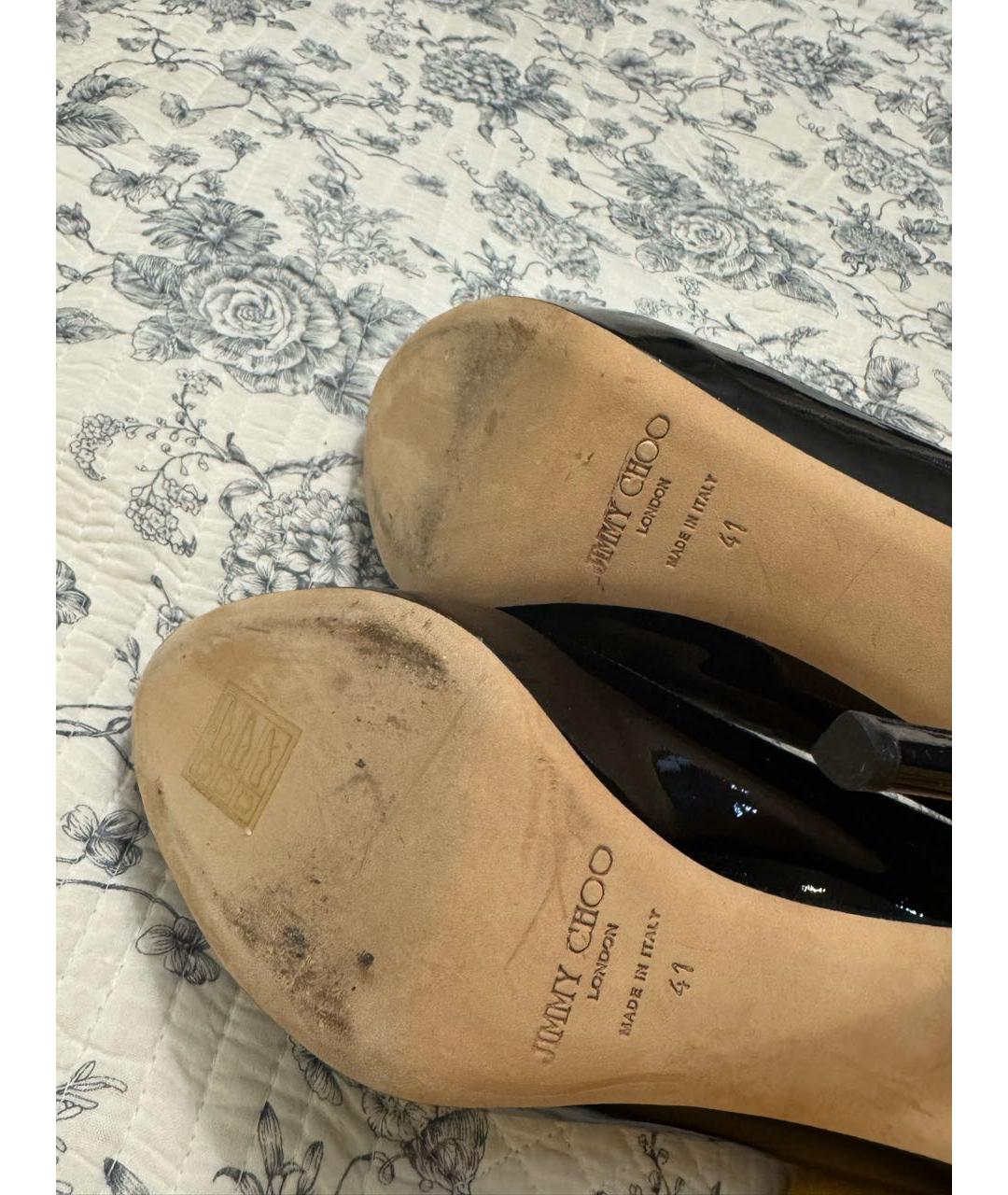 JIMMY CHOO Бежевые кожаные туфли, фото 7