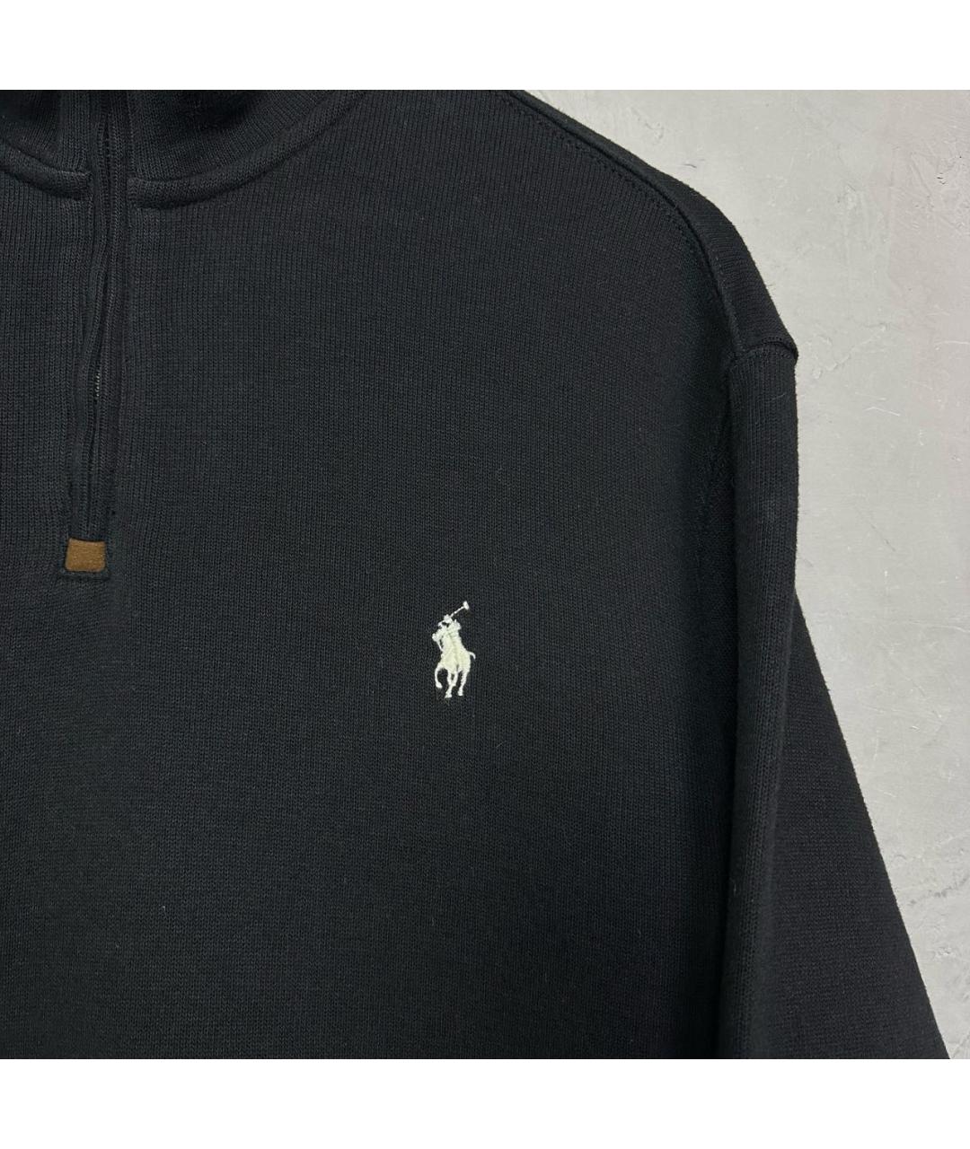 POLO RALPH LAUREN Черный хлопковый джемпер / свитер, фото 6