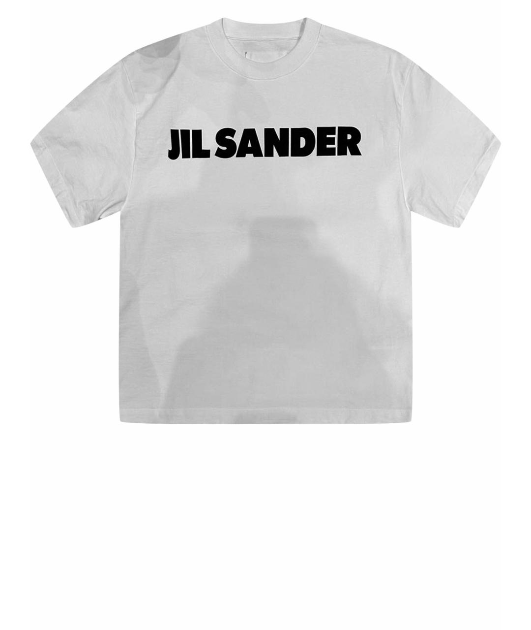 JIL SANDER Белая хлопковая футболка, фото 1