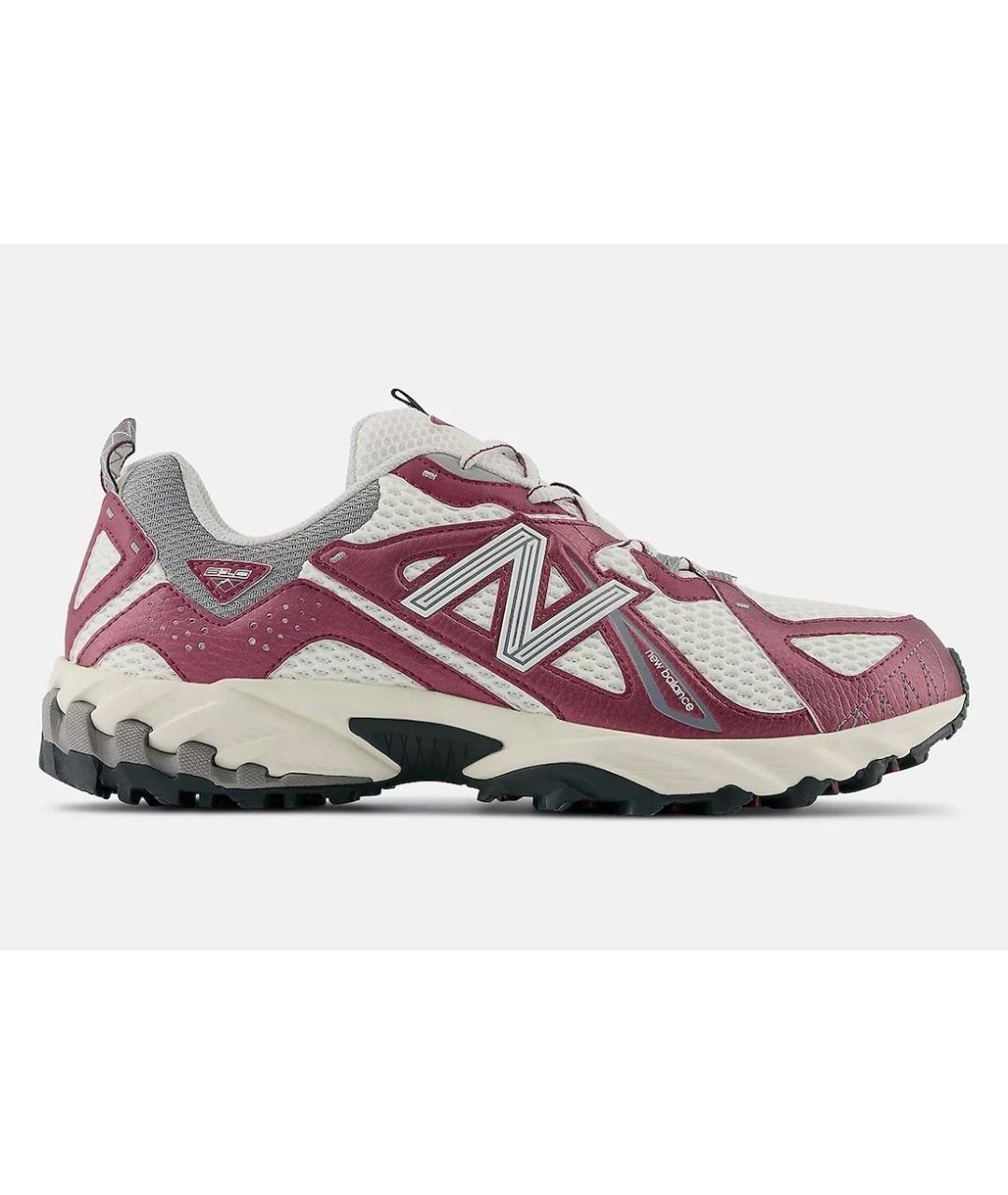 NEW BALANCE Бордовые кроссовки из лакированной кожи, фото 3