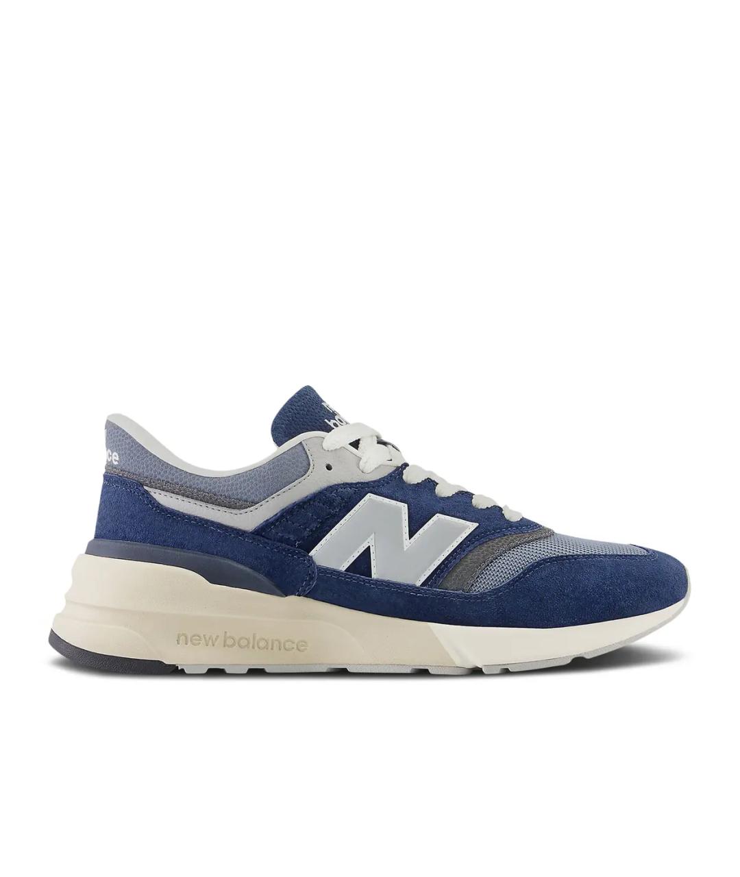 NEW BALANCE Темно-синие замшевые кроссовки, фото 1