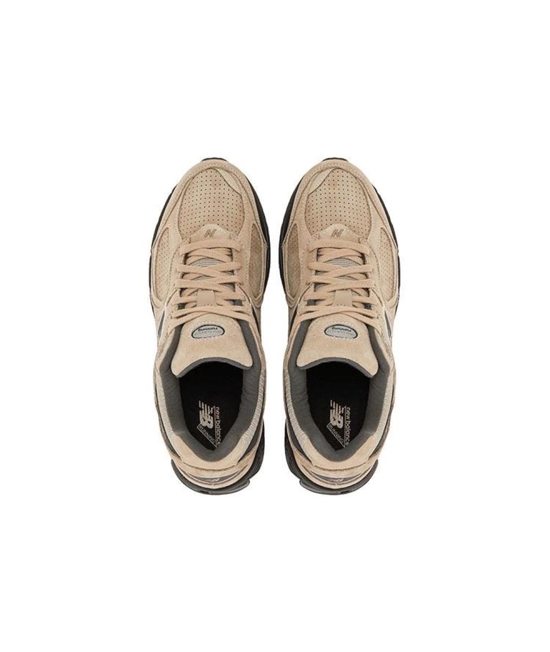 NEW BALANCE Бежевые кожаные кроссовки, фото 3