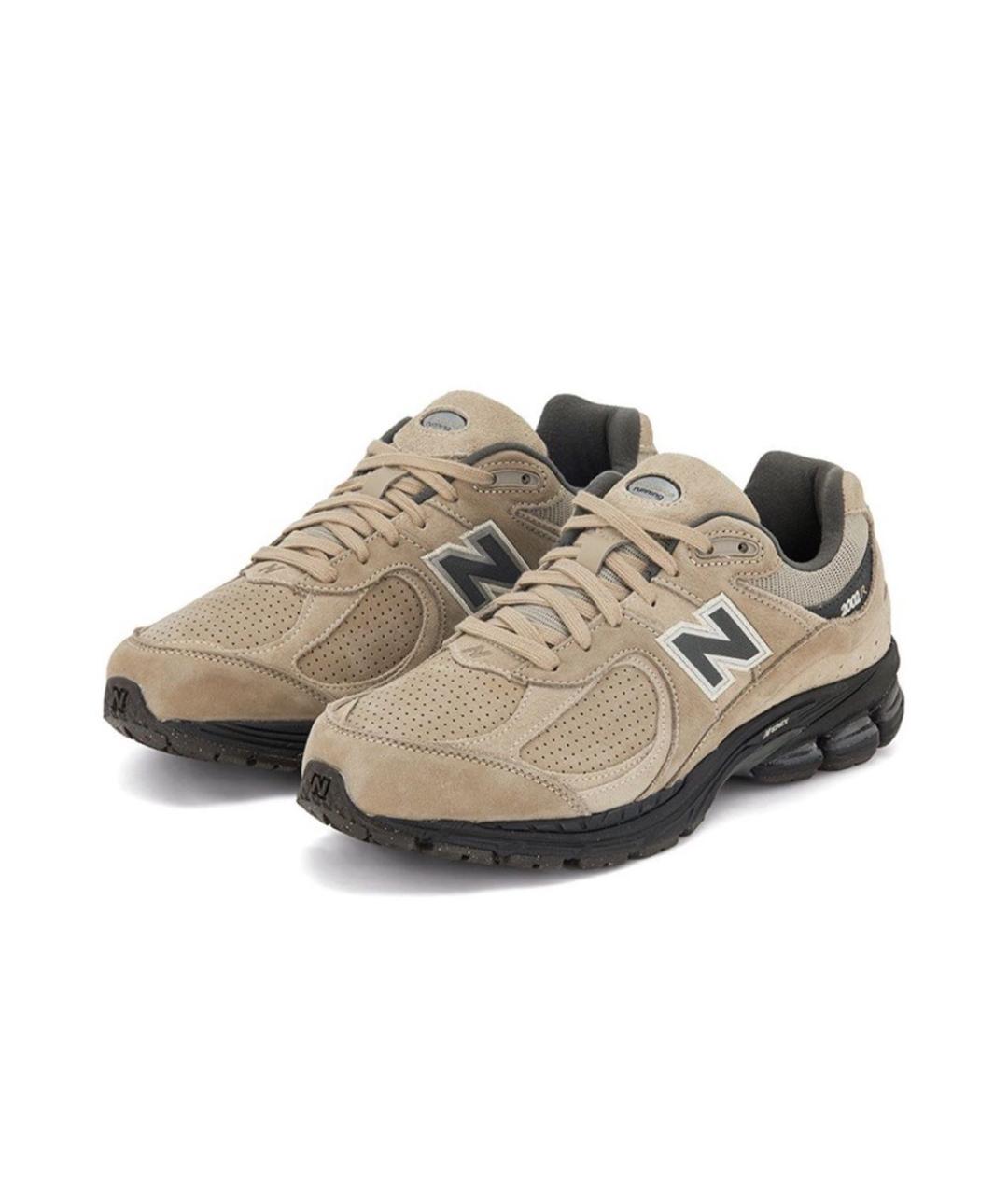 NEW BALANCE Бежевые кожаные кроссовки, фото 2