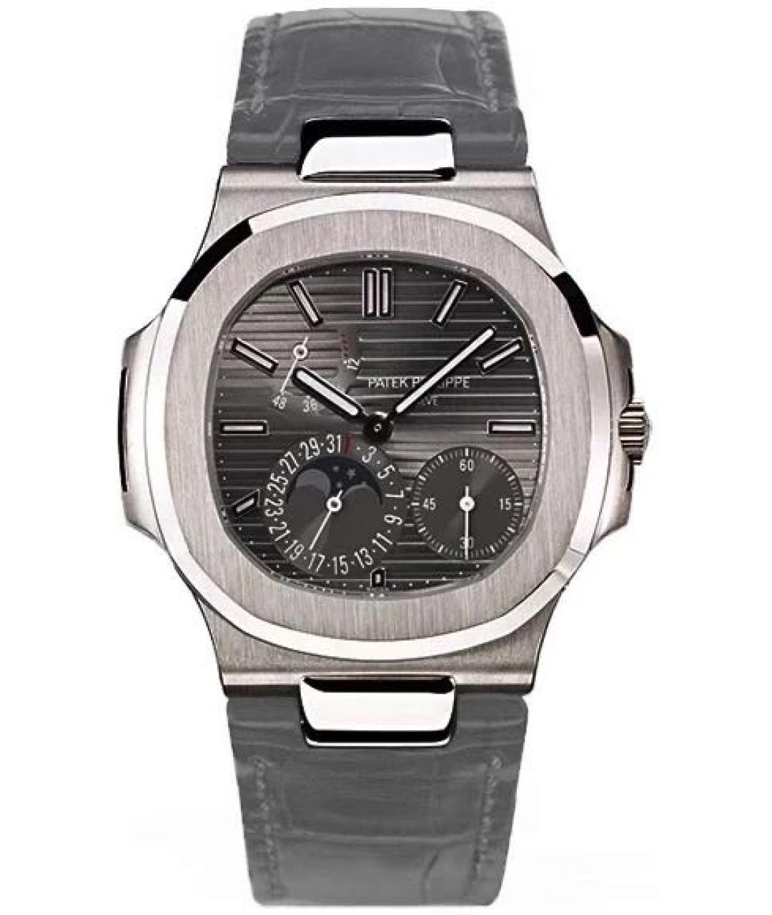 PATEK PHILIPPE Антрацитовые часы из белого золота, фото 3