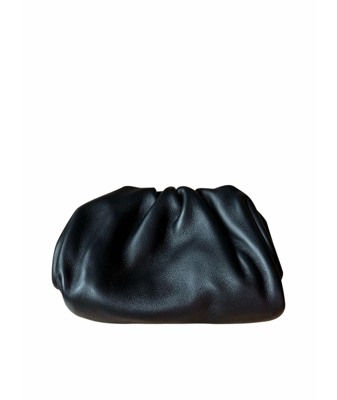 BOTTEGA VENETA Черная кожаная сумка через плечо, фото 1