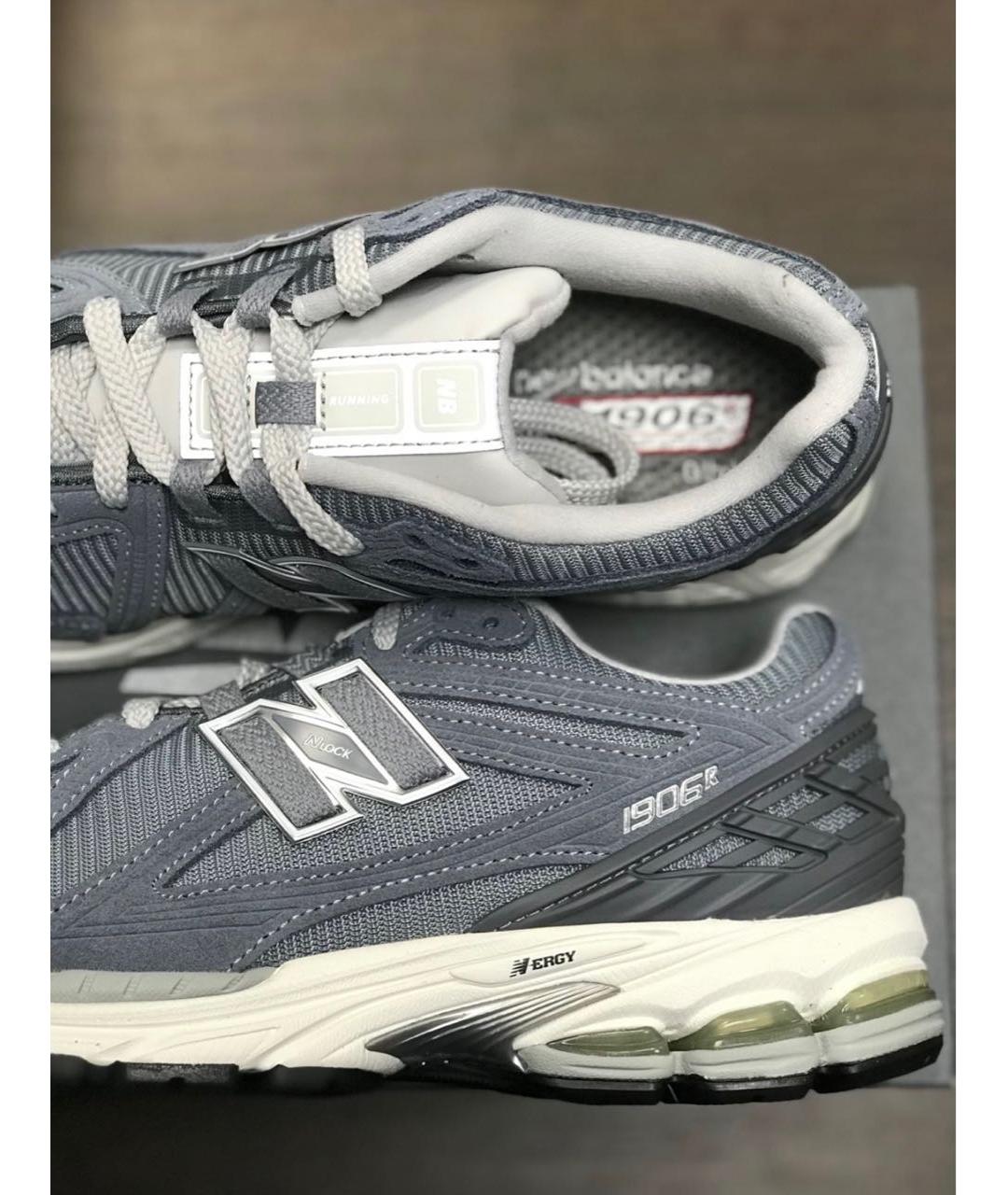 NEW BALANCE Синие текстильные низкие кроссовки / кеды, фото 4