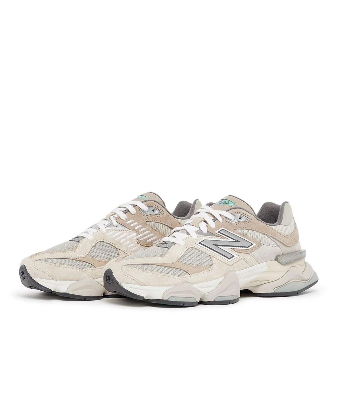 NEW BALANCE Бежевые замшевые низкие кроссовки / кеды, фото 2