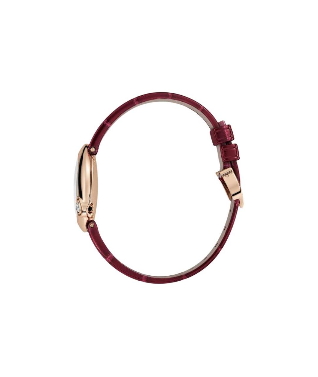 CARTIER Бордовые часы из розового золота, фото 4