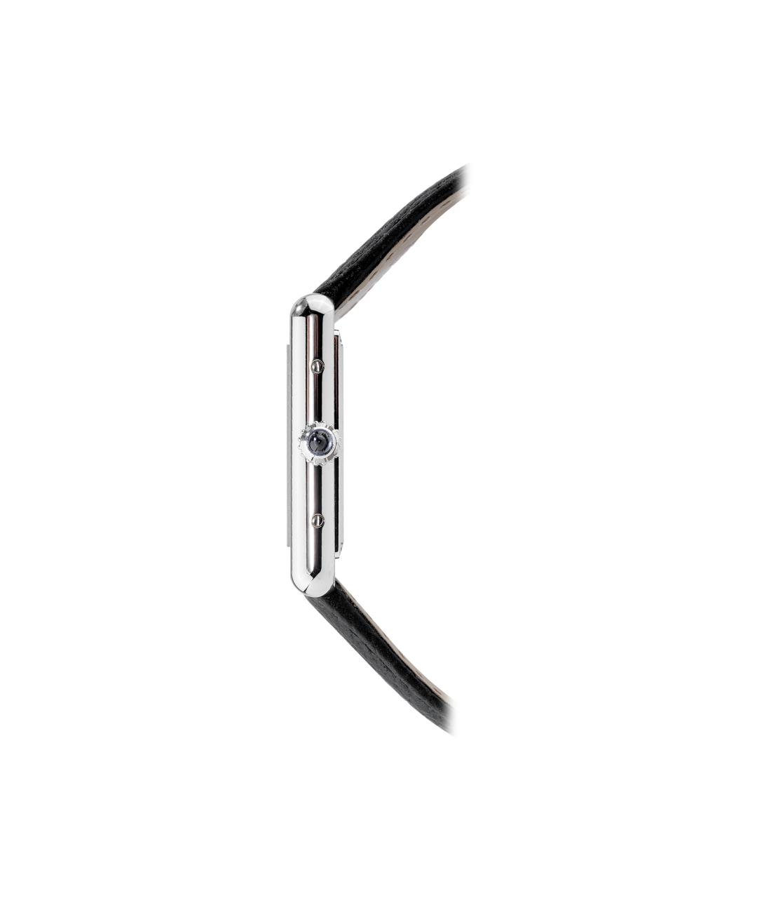 CARTIER Черные кожаные часы, фото 3