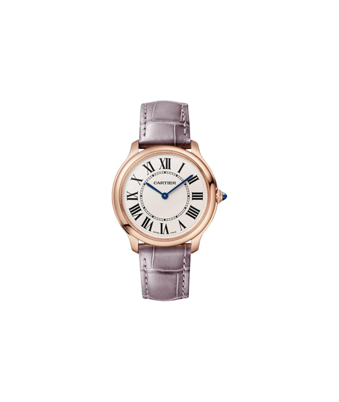 CARTIER Фиолетовые часы из розового золота, фото 1