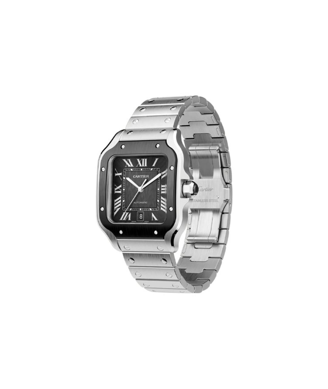 CARTIER Черные часы, фото 4