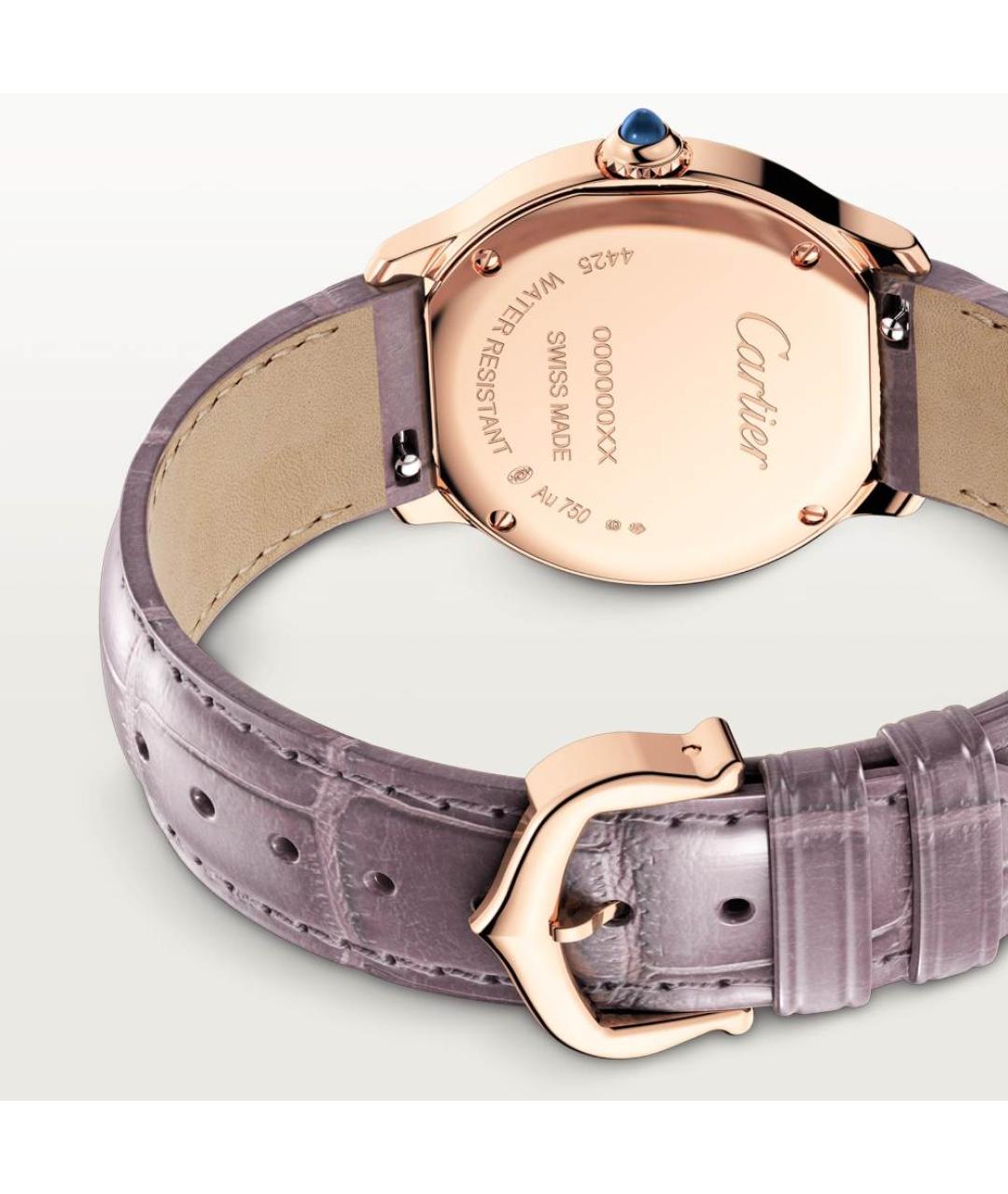 CARTIER Фиолетовые часы из розового золота, фото 4