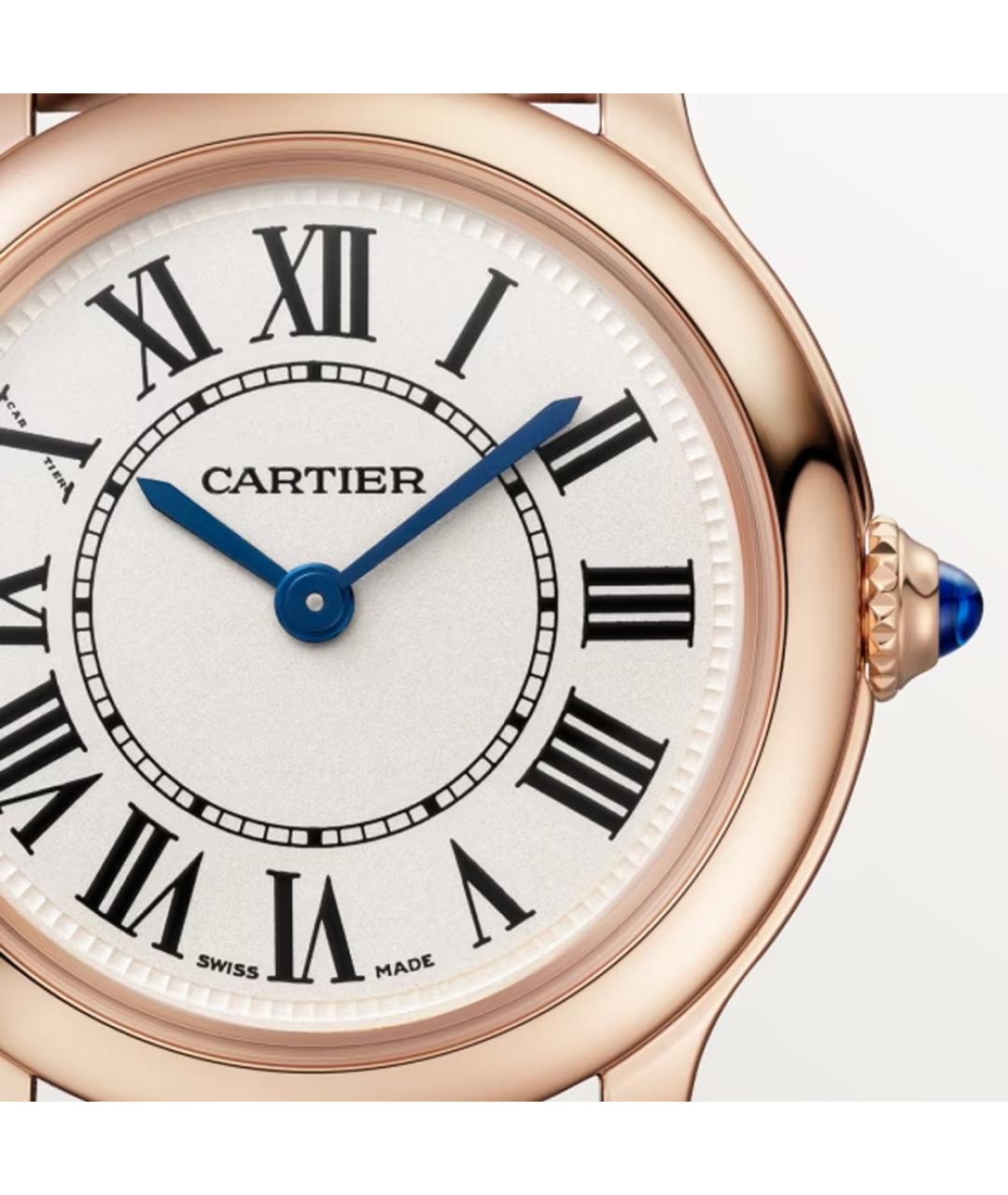 CARTIER Фиолетовые часы из розового золота, фото 5