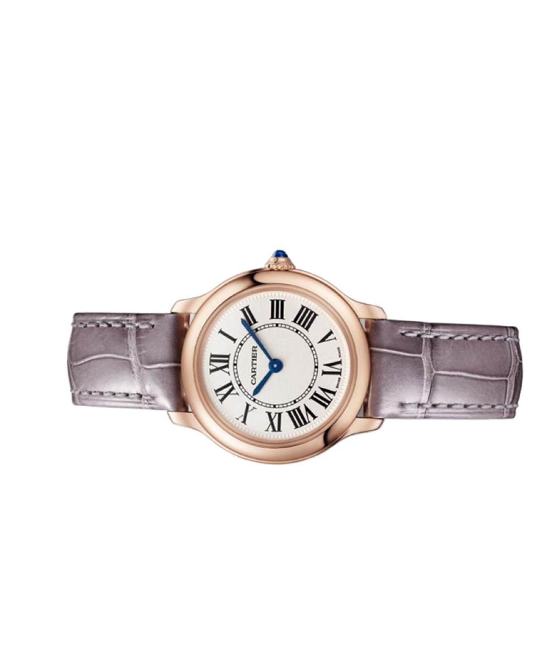 CARTIER Фиолетовые часы из розового золота, фото 2